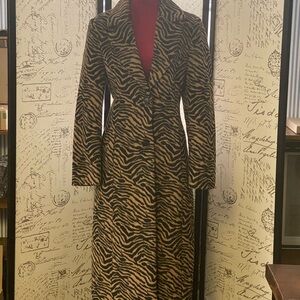 Sofia Vergara Zebra Print Statement Coat | Luxe Tailored Fit